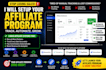 setup saas affiliate program with tracking, commissions and automation