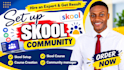 setup skool community, skool course, online community, community manager