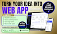 develop bubble io saas app bubble mvp startup web app and dashboard