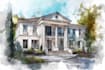 do watercolor house painting