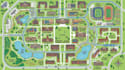 design campus map, wayfinding map,hiking map,route map