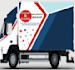 desing professional van truck banner and vehicle warp