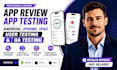do app review, app testing, android, iphone, ipad user testing, and QA testing