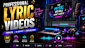 create professional custom 2d, 3d music lyric video animation