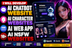 develop ai chatbot website, ai character websites, ai web app, ai nsfw websites