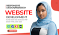 do website development as full stack web developer, PHP laravel HTML CSS react
