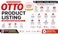 do otto product listing, upload and optimization professionally