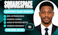 rebuild and revamp squarespace website with printful and printify integration