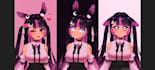design a high quality 2dvtuber, vtuber model, with professional 2d rigging