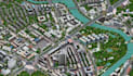create 3d community map for master plan, township design, residential layouts