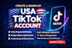create usa tiktok account