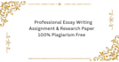 write your acadmic assignment
