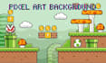 create custom pixel art background landscape and game environment