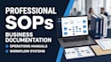 create professional sops, business process documentation, and operations manuals