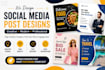 create professional social media post design