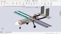 design drone uav cad frame, payload mount quadcopter chassis cnc in solidworks