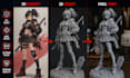 convert your 2d image or character art into a high quality 3d stl model