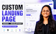 develop a responsive custom landing page