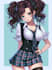 anime character an illustration and anime character