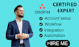 setup asana trello integration customize trello automation, asana clickup expert