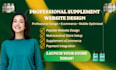 design supplement website nutraceutical website peptide ecommerce store website