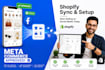 setup instagram and facebook shops and shopify integration