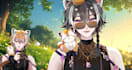 do live2d, 3d vtuber character , face rig vrchat vriod model, furry avatar vrm