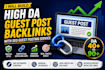 write and build high da guest post backlinks with SEO guest posting service