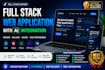 develop your full stack web application with ai integration
