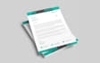 design a modern professional business letterhead