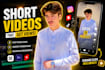 edit short form video for tiktok, reels and youtube shorts