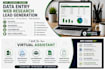 do accurate data entry, web research and lead generation