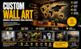 design custom wall art, wallpaper and mural for your space