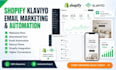 setup shopify klaviyo email marketing klaviyo flow email automation workflow