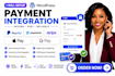 setup wordpress paypal integration, paystack, stripe, integration, apple pay API
