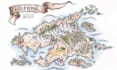 fantasy map, map illustration, dnd map, tolkien map board game, vector map, rpg