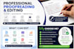 proofread, edit and rewrite your documents