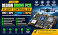 design drone pcb, flight controller, imu, gps, stm32 esp32