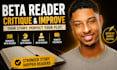 beta read, critique, romance beta reader, fantasy beta reader, alpha beta reader