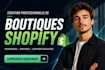 création de boutiques shopify francais