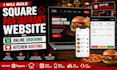 build square restaurant website with online ordering and kitchen routing
