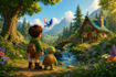 3d children story book illustration children book illustration amazon kdp