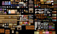create pixel art tileset, pixel background, retro map, rpg unity game assets