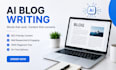 write SEO optimized blog posts and articles that rank on google