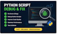 fix python errors, debug and improve your scripts