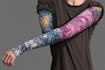 create sleeve tattoo design in geometric style