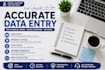 accurate data entry and product listing
