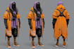 cyberpunk hacker character art