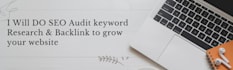 do SEO audit, keyword research and backlinks