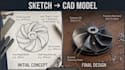 do concept design sketch to assembly and animation